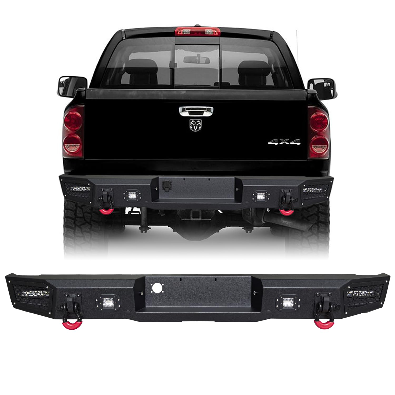Amazon.com: TIOYAR Rear Bumper Black Texture Compatible with 2002